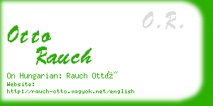 otto rauch business card